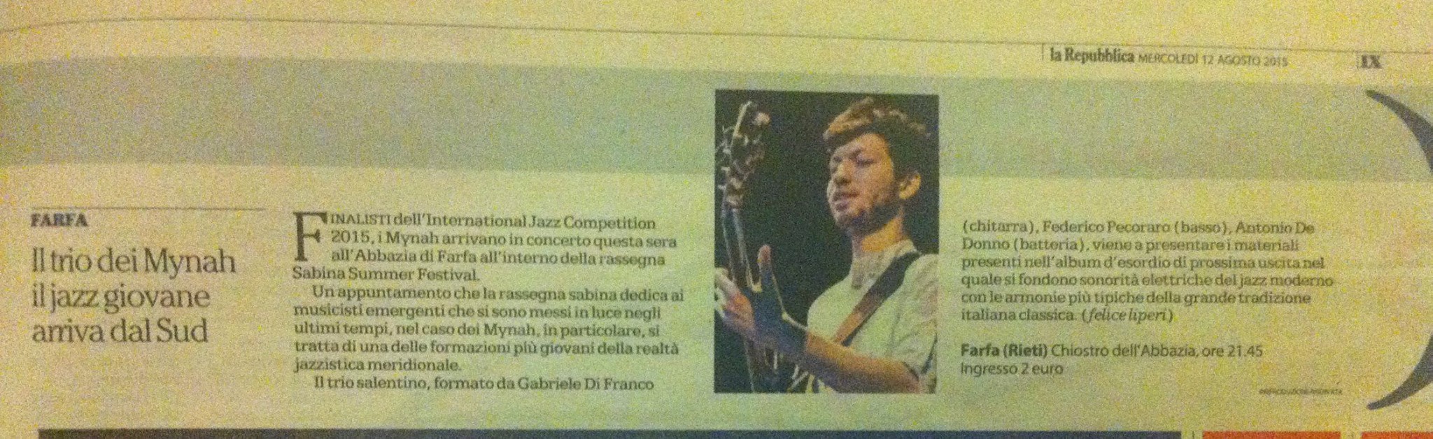 Mynah Su Repubblica