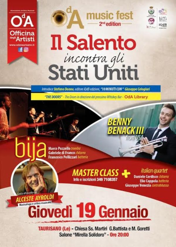 GIO 19 gen Benny Benack III (USA) e Bija (IT)