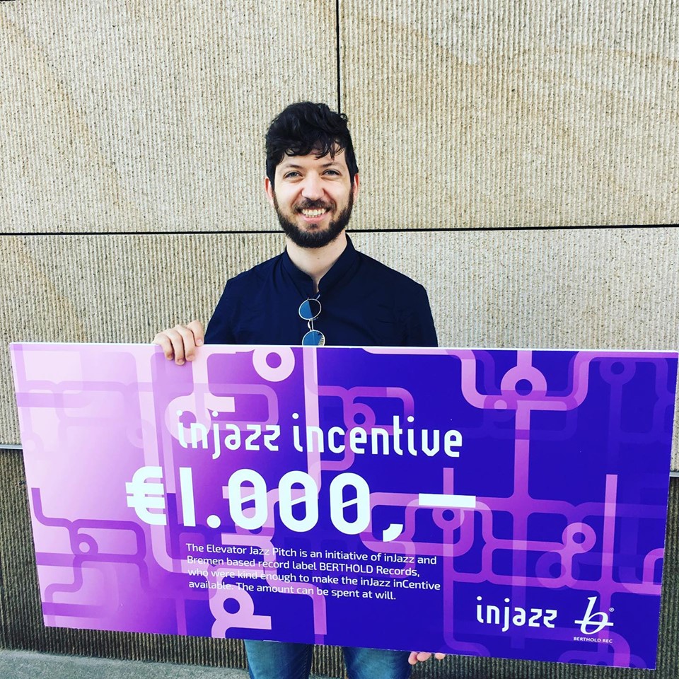 Gabriele wins the first inJazz (NL) Elevator Jazz Pitch Price – Berthold rec